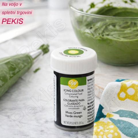 WILTON jedilno barvilo v pasti (Moss Green) ZELENI MAH