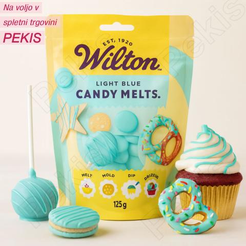 Wilton Candy Melts (Svetlo moder) preliv za CakePopse in sladice