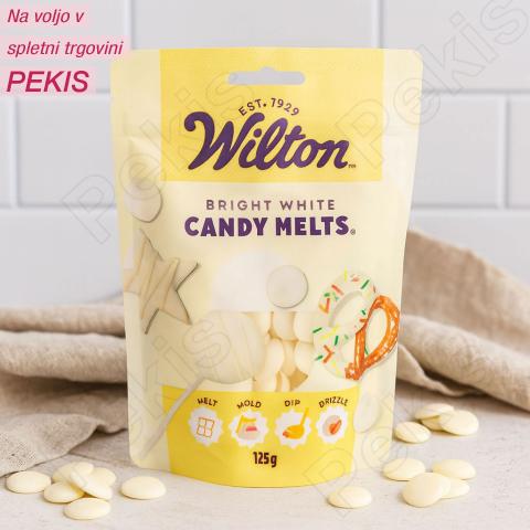 Wilton Candy Melts (Intenzivno bel) preliv za CakePopse in sladice