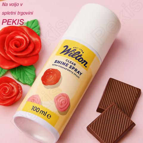 Wilton Clear Shine sprej za sijoč zaključek fondanta, čokolade in dekoracij