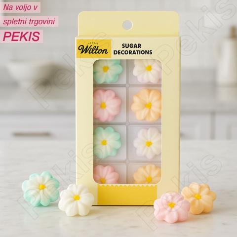 Sladkorne rožice Wilton – prelivajoče Dalije