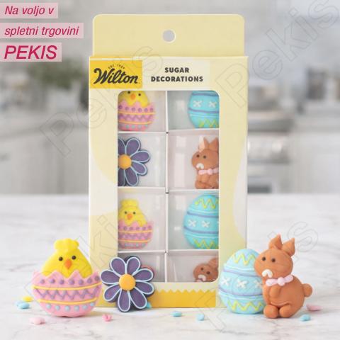 Sladkorni okraski Velikonočno veselje ( 8 kosov) Wilton