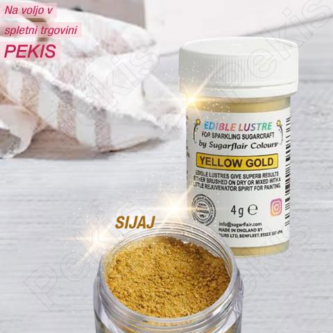 Sugarflair Yellow Gold (Rumeno Zlata) barva v prahu