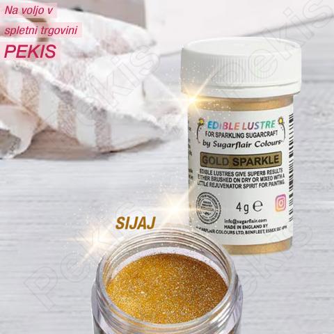 Sugarflair Gold Sparkle (Bleščeče Zlata) barva v prahu Sugarflair Gold Sparkle (Bleščeče Zlata) barva v prahu