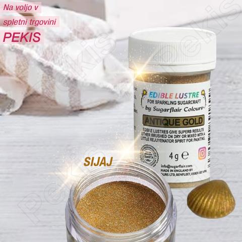 Sugarflair Antique Gold (Antično Zlata) barva v prahu Sugarflair Antique Gold (Antično Zlata) barva v prahu