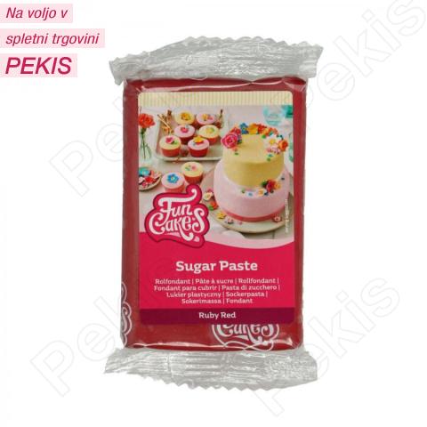 Fondant (250g) TEMNO RDEČ