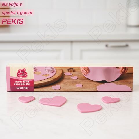 Valjana sladkorna masa (Fondant) SVETLO ROZA
