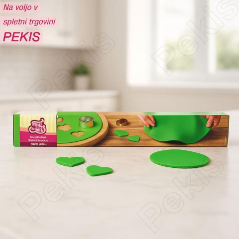 Valjana sladkorna masa (Fondant) ZELENA
