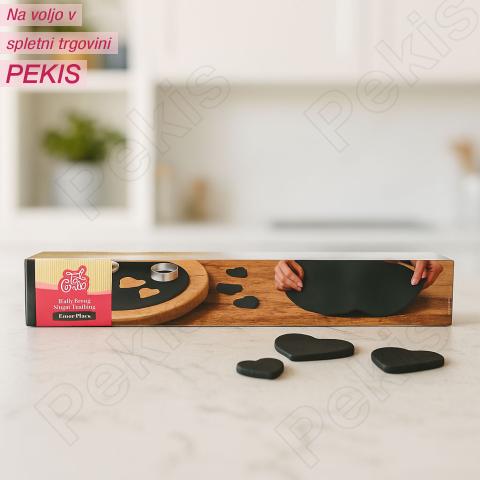 Valjana sladkorna masa (Fondant) ČRNA