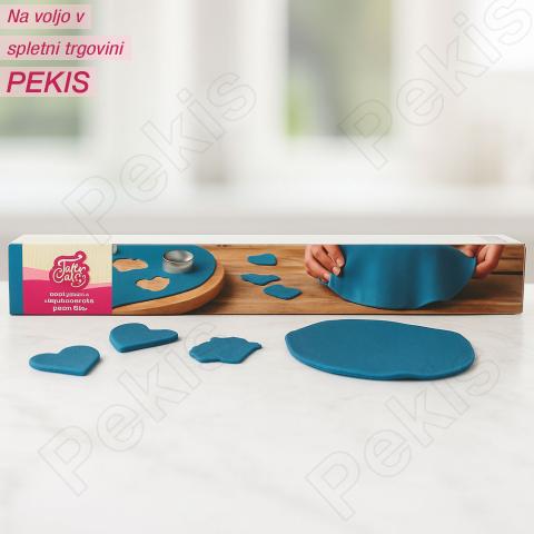 Valjana sladkorna masa (Fondant) Temno Modra