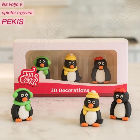 3D sladkorne figurice Pingvini