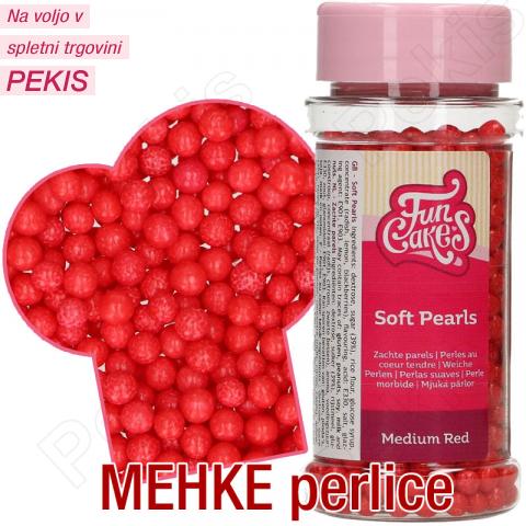 Mehke perlice (4 mm) RDEČE