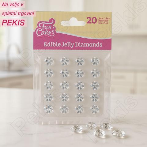 Žele jedilni diamanti (20 kom) prozorni Žele jedilni diamanti (20 kom) prozorni