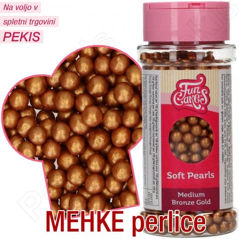 Mehke perlice (4 mm) BRONASTO ZLATE