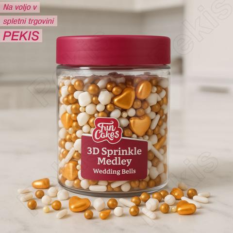 3D Sprinkle (Medley Wedding Bells) Poročni zvonovi
