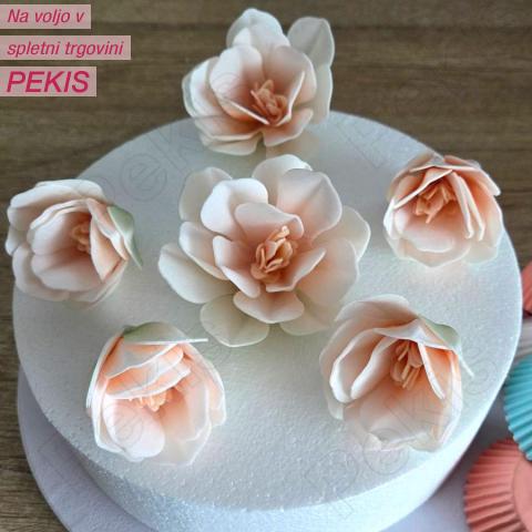 Wafer bele Magnolije (6-9cm) 6 kom