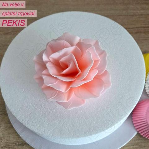 Wafer Pastelno roza Vrtnica (11cm) 1 kom