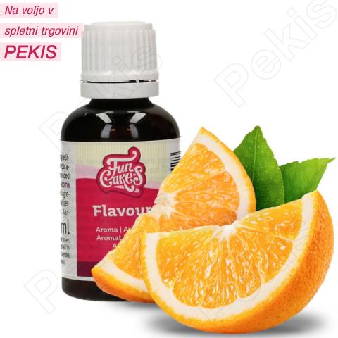 Aroma s kapalko za enostavno doziranje (Orange) Pomaranča