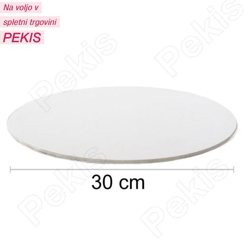 Podstavek 30cm, debelina 3mm – Bel