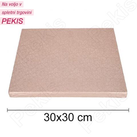 Podstavek 30x30cm, debelina 10mm – Roza Zlat (rose gold)