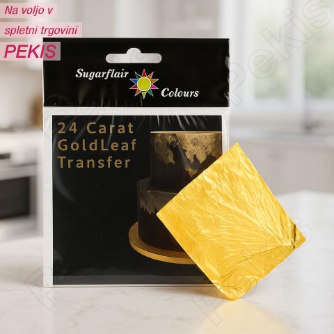 Sugarflair jedilno zlato (24 karatov) 1 list