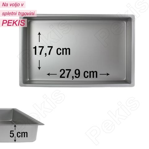 PME pravokotni pekač za biskvit 27,9 x 17,7 cm, višina 5 cm PME pravokotni pekač za biskvit 27,9 x 17,7 cm, višina 5 cm