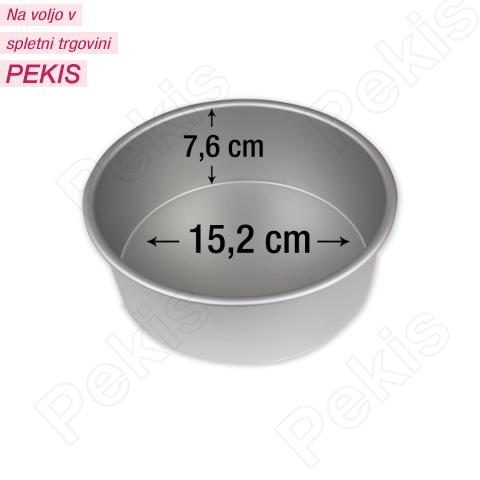 PME okrogel pekač za torte 15,2 cm, višina 7,6 cm