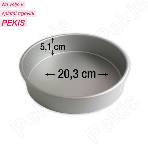 PME okrogel pekač za torte 20,3 cm, višina 5,1 cm PME okrogel pekač za torte 20,3 cm, višina 5,1 cm