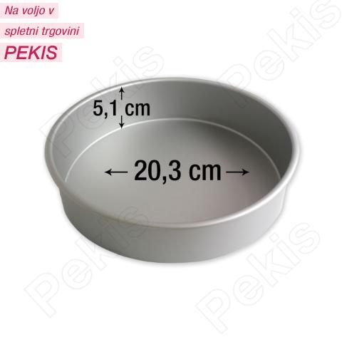 PME okrogel pekač za torte 20,3 cm, višina 5,1 cm