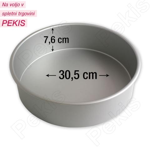 PME okrogel pekač za torte 30,5 cm, višina 7,6 cm