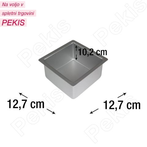 PME kvadraten pekač za biskvit 12,7 x 12,7 cm, višina 10,2 cm PME kvadraten pekač za biskvit 12,7 x 12,7 cm, višina 10,2 cm