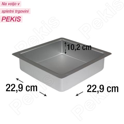 PME kvadraten pekač za biskvit 22,9 x 22,9 cm, višina 10,2 cm