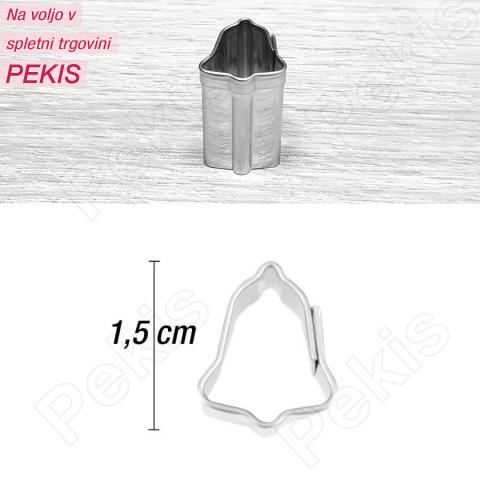 Mini modelček zvonček 1,5 cm, rostfrei