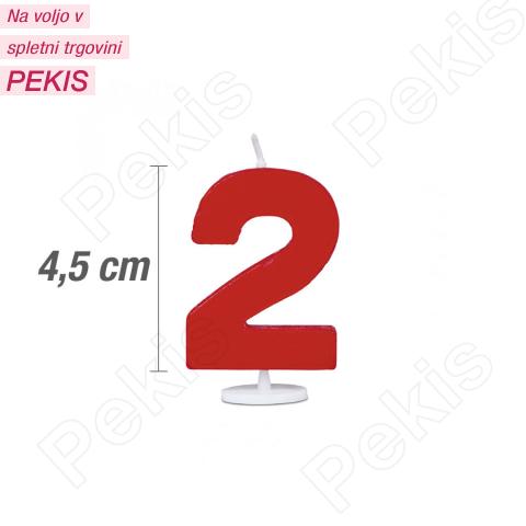 Svečka številka 2 - Rdeča Svečka številka 2 - Rdeča