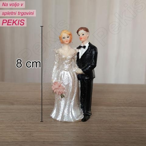 Poročni par (MINI) s tančico št.9 Poročni par (MINI) s tančico št.9