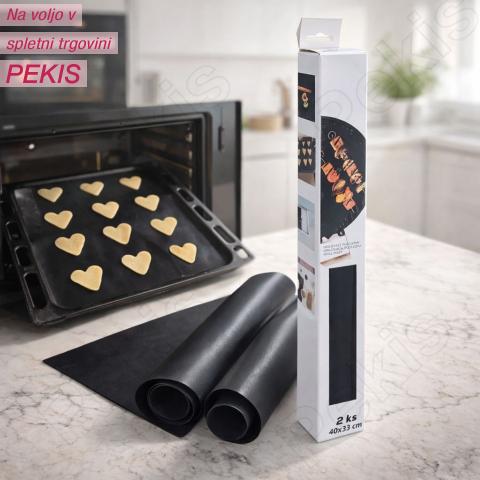 Podloga za žar s teflonsko prevleko (2 kosa) popolna peka brez prijemanja