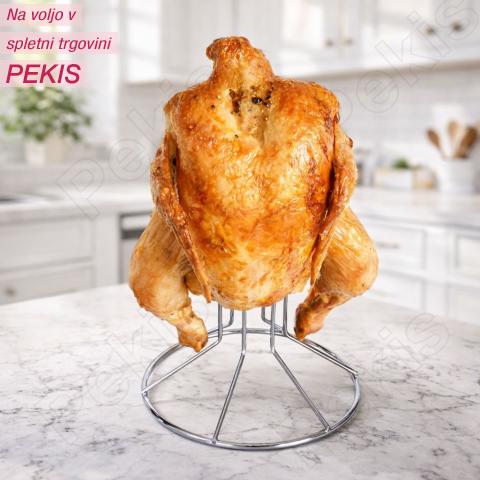 Rešetka za pečenje piščanca – popolna zapečenost brez odvečne maščobe