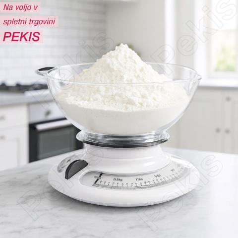 Mehanska kuhinjska tehtnica z nosilnostjo do 3 kg
