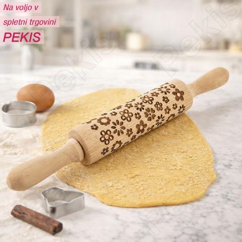 Lesen valjar Dekor CVET 16/33 cm – naravni vzorci, ki pustijo vtis