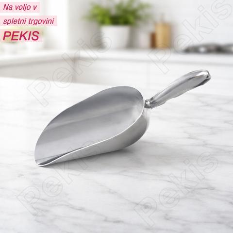 Aluminijasta zajemalka 22 cm za moko, sladkor in razsuto hrano