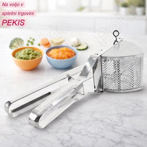 Stiskalnica za pasiranje hrane iz nerjavečega jekla – popolnoma gladka tekstura brez napora