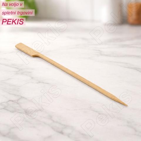 Bambusova nabodala (25 cm) z ročajem za varno in udobno peko