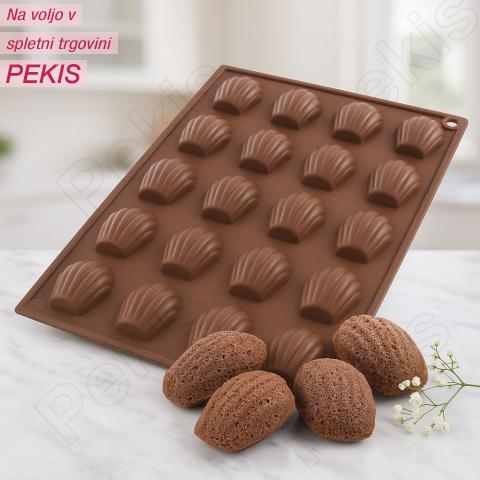 Silikonski pekač za magdalence (4,5 cm) za 20 kosov