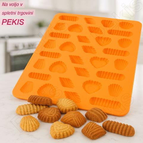 Silikonski pekač za piškote rezličnih oblik