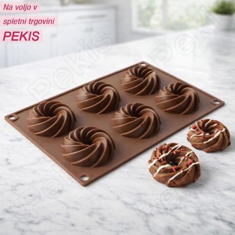 Silikonski model za venčke (7 cm) mini sladice z brezhibno obliko