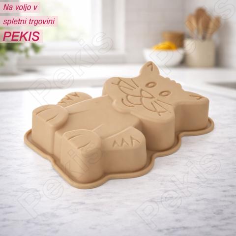 Silikonski model MUCEK za otroške sladice in ustvarjanje