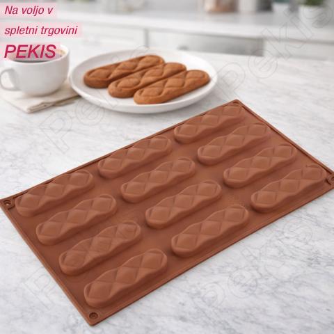 Silikonski model za piškotne palčke (8,2 cm) popolna oblika za sladke kreacije