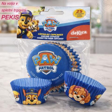 Papirčki za muffine (25 kom) Tačke na Patrulji