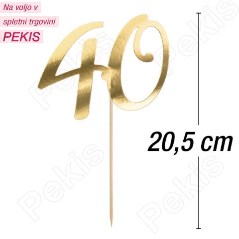 Tortni topper "40" 