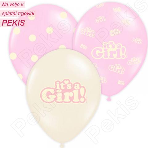 Baloni Pastel Roza, It's a Girl (Baby Shower) Baloni Pastel Roza, It's a Girl (Baby Shower)